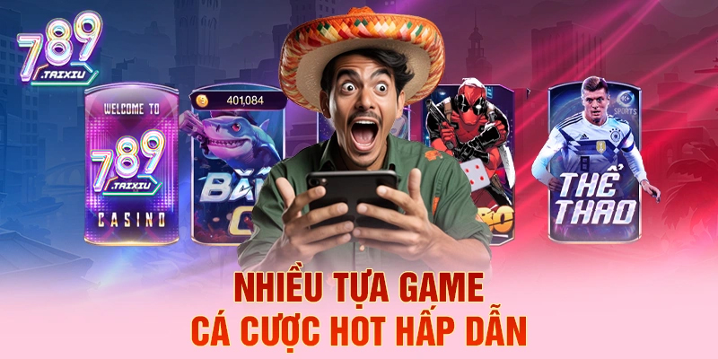 Nhiều tựa game cá cược hot hấp dẫn tại awin68